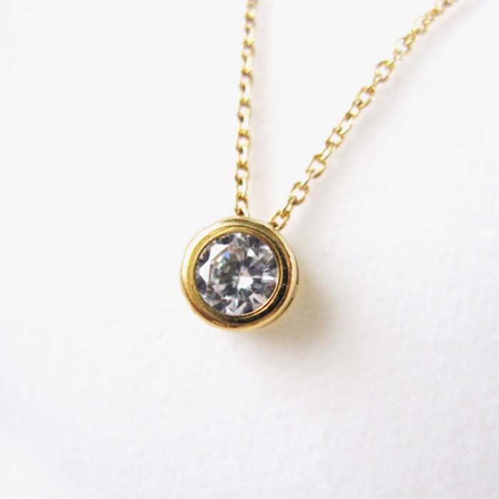 １粒ダイヤネックレス