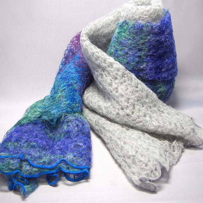 モヘアマフラー