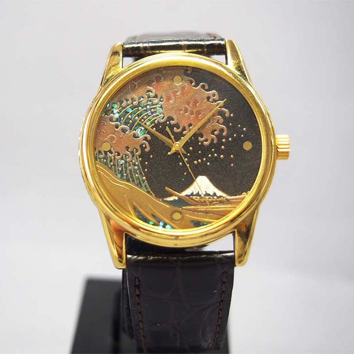 蒔絵富士山時計